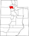 State map highlighting Davis County