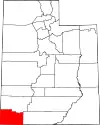 State map highlighting Washington County