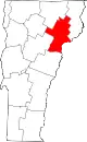 State map highlighting Caledonia County