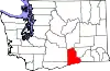 State map highlighting Benton County