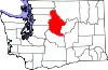 State map highlighting Chelan County