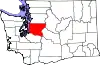 State map highlighting King County