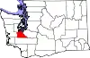 State map highlighting Thurston County