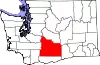 State map highlighting Yakima County