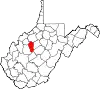 State map highlighting Calhoun County