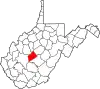 State map highlighting Clay County