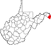 State map highlighting Jefferson County