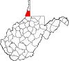 State map highlighting Marshall County