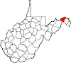 State map highlighting Morgan County