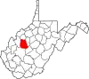 State map highlighting Roane County