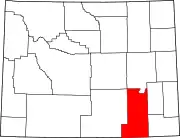 State map highlighting Albany County