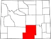 State map highlighting Carbon County