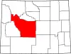 State map highlighting Fremont County