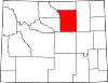 State map highlighting Johnson County
