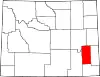 State map highlighting Platte County