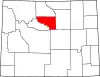 State map highlighting Washakie County