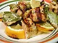 Marinated swordfish