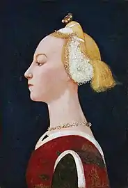Paolo Uccello, Portrait of a Lady, c. 1450, Florence