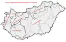 Physico-geographical mesoregions of Hungary