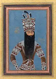 Mihr 'Ali (Iranian, active ca. 1800–1830). Portrait of Fath-Ali Shah Qajar. Brooklyn Museum.