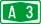 Croatian A3 motorway shield