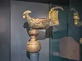 The Gallo di Ramperto, Museo di Santa Giulia in Brescia (Italy), the oldest surviving weather vane in the shape of a rooster in the world