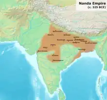 Pataliputra served as the capital of the Nanda Empire