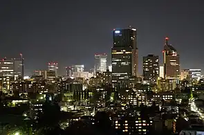 Sendai night skyline from Mukaiyama (2012）