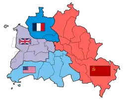 Map of occupied Berlin