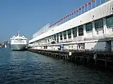 The cruise ship pier at Ocean Terminal is also a sea port of entry to Hong Kong. While the HK-Macau Ferry Terminal is a port of entry for travellers from other Chinese cities in the Pearl River Delta, the Ocean Terminal is a port of entry for visitors arriving on cruise ships from a wider variety of jurisdictions.