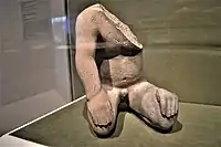 Kneeling human figure, 1200–600&nbsp;BCE