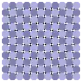 Checker version with horizontal and vertical central symmetry