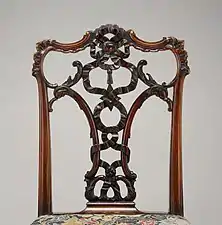 Side chair; Thomas Chippendale; circa 1755–1760; mahogany; Metropolitan Museum of Art (New York City)