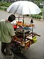 Gorengan, Indonesian street vendor of assorted fritters