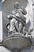 Prudence by Gaetano Fusali, on the facade of the Gesuati church, Venice (1737)