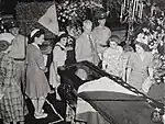 Quezon lying in state at the Cathedral of St. Matthew the Apostle in Washington, D.C.