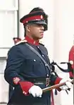 WO1 Herman Eve, RSM of the Royal Bermuda Regiment in 1992
