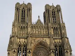 The towers of the west facade