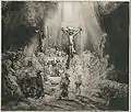 The Three Crosses, 1653, drypoint etching, state&nbsp;III of&nbsp;V, Museum of Fine Arts, Boston