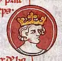 14th-century sketch of Robert the first, king of West Francia (922 to 923)