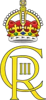 A logo with "CR III" and a crown (coloured)