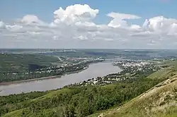 Peace River seen from the Sagitawa Lookout