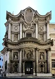 San Carlo alle Quattro Fontane, Rome, by Francesco Borromini, 1638–1677