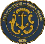 Official seal of Rhode Island