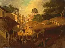 Street in Patna, 1825 (British, active in India)