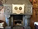 A fireplace of a sitting-room of Vytautas the Great at the Kaunas Garrison Officers' Club Building
