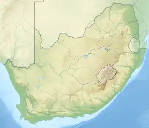 False Bay is located in South Africa