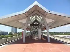 Spring Hill (opened 2014) shows a modified version of the newest design, used on some elevated stations due to its cost savings.