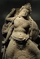 Batik motif on Durga Mahishasuramardini statue, Singhasari, 1275–1300