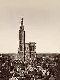 Strasbourg and the cathedral in 1869 (photo by Charles David Winter&nbsp;[fr])